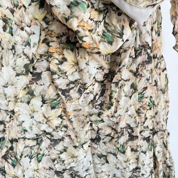 Anthropologie Leifsdottir Amazon Meadow Silk Dress 12 - Picture 6 of 14